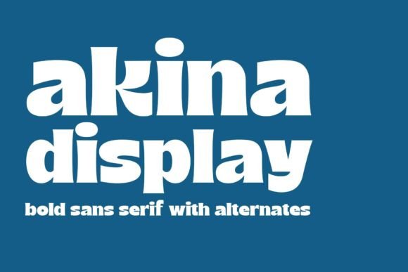 Akina: The Bold Serif Font for Vibrant Brand Identity
