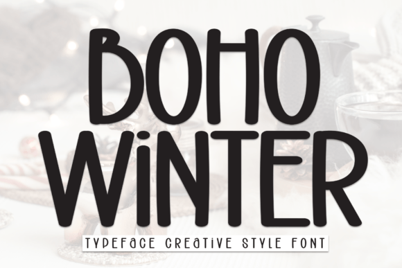 Boho Winter: A Hand-Drawn Display Font for Editorial Design