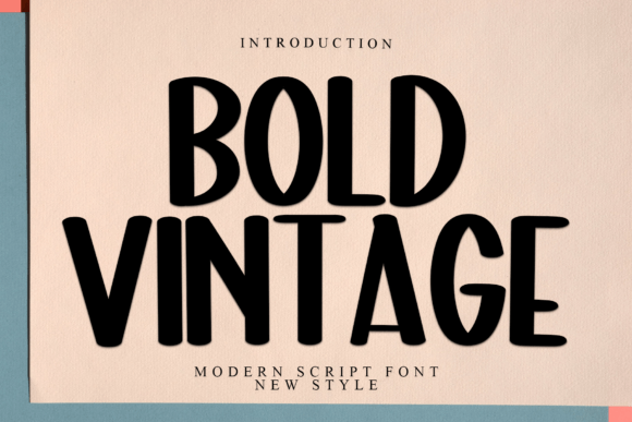 Bold Vintage: The Timeless Display Typeface for Editorial Design