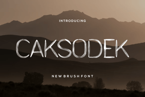 Caksodek: A Dry Brush Display Font for Hand-Crafted Editorial Design