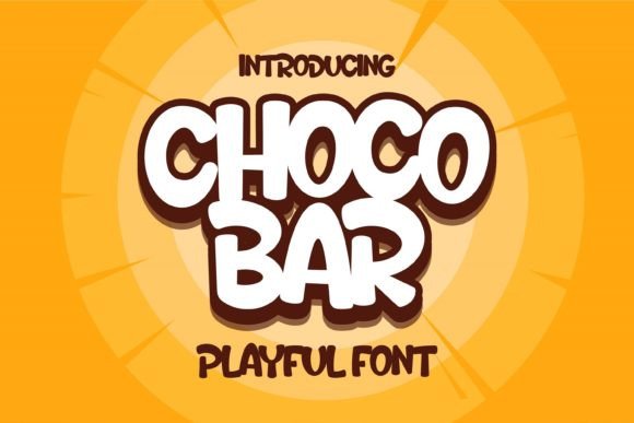 Choco Bar: The Sweetest Display Font for Bold Projects