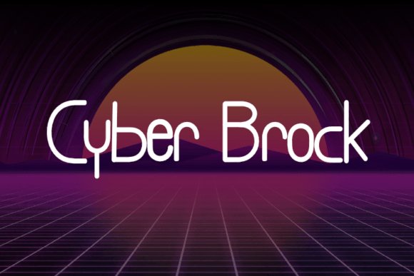 Cyber Brock: The Ultimate Display Font for Modern Branding