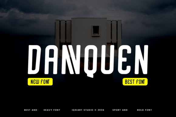 Dannquen: A Bold Display Font for Modern Editorial Design