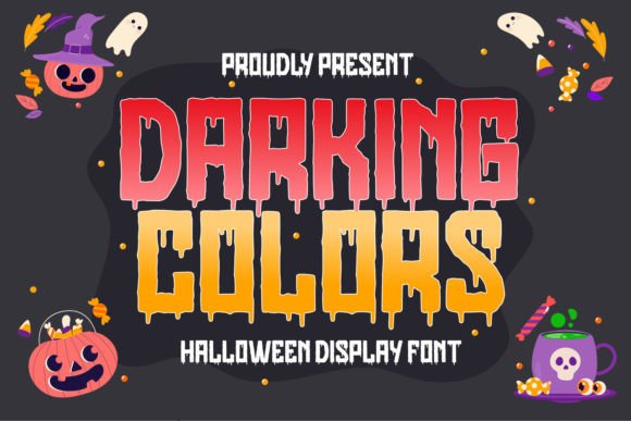Darking Colors: A Whimsical Display Font for Bold Projects