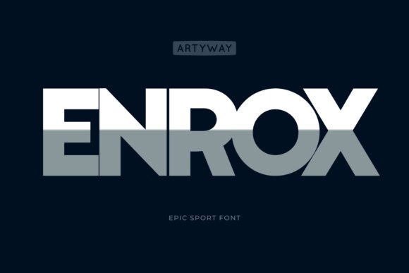 Enrox Typeface: Bold Display Fonts for Creative Makers
