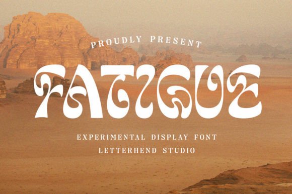 Fatigue Display Font for Handmade Crafts and Printable Designs