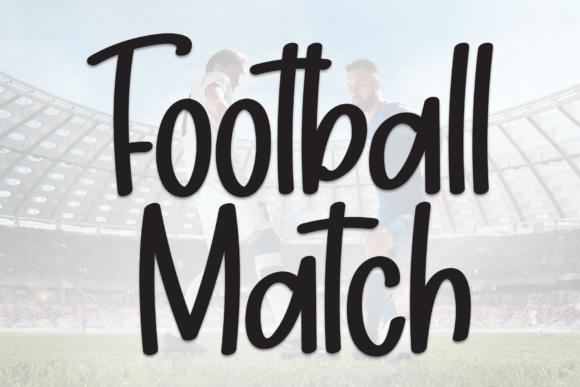 Football Match Typeface for Bold Sports Branding