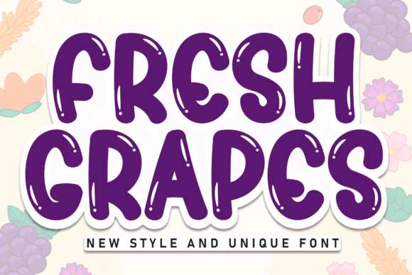 Fresh Grapes: A Playful Display Font for Energetic Campaigns