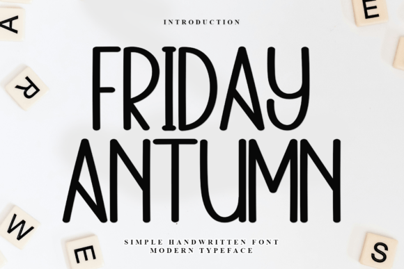 Friday Antumn: The Festive Display Font for Handmade Holiday Creations
