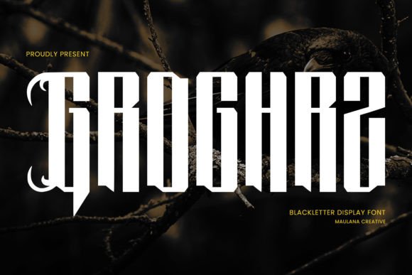 Groghrz: The Authentic Horror Display Font for Bold Branding
