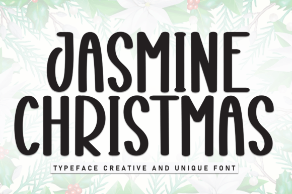 Jasmine Christmas: The Handwritten Display Font for Festive Campaigns