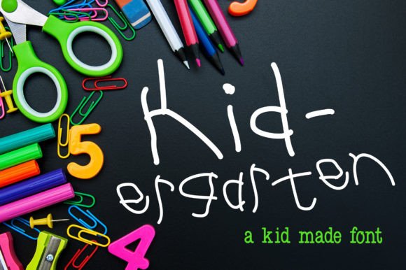 Kid-ergarten: The Perfect Hand-Drawn Typeface for Playful Branding
