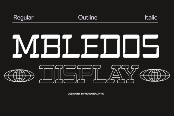 Mbledos: The Contemporary Display Font for Handmade Brands