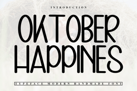 Oktober Happines: A Handwritten Display Font for Editorial Projects