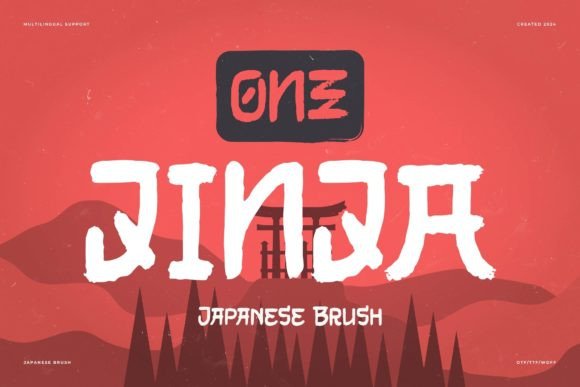 One Jinja: A Japanese Brush-Style Font for Impactful Web Design