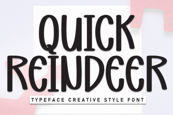 Quick Reindeer: The Handwritten Display Font for Festive Campaigns
