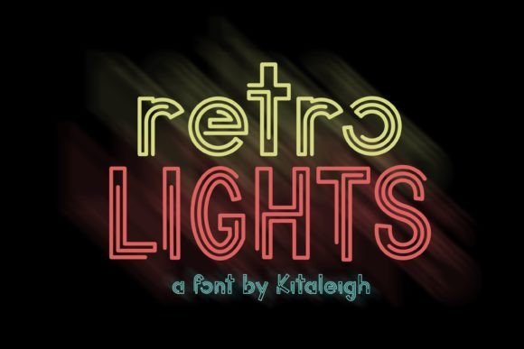 Retro Lights: The Vibrant Display Font for Scroll-Stopping Campaigns