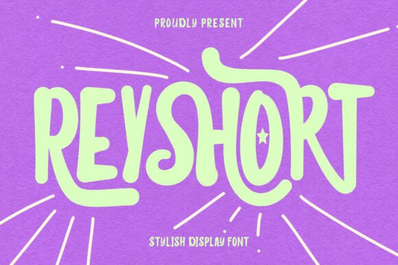 Reyshort: The Bold Display Font for Standout Craft Projects