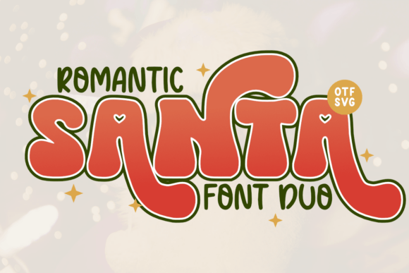 Romantic Santa Duo: The Vintage Display Font for Festive Branding