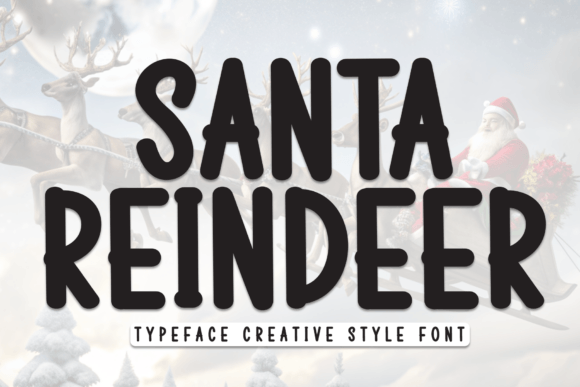 Santa Reindeer: The Festive Display Font for Holiday Makers