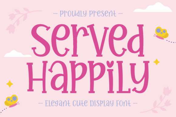 Served Happily Display Font for Festive Branding