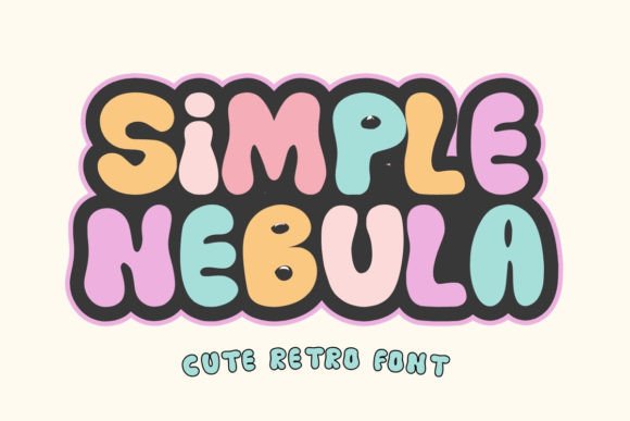 Simple Nebula: A Retro Display Font for Bold Branding