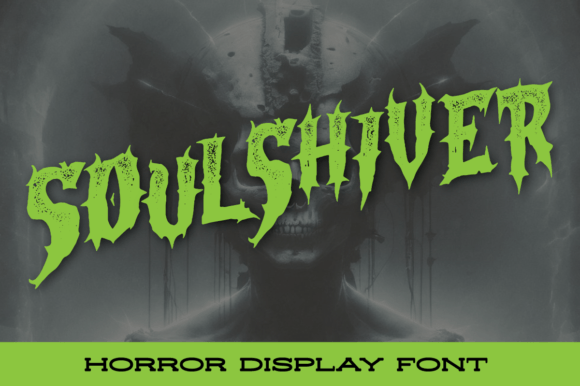 Soulshiver: A Chilling Display Font for Editorial Design
