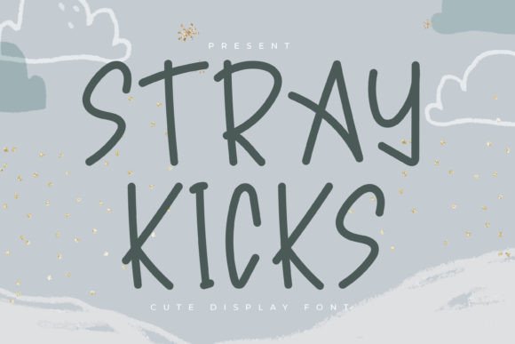 Stray Kicks: A Playful Display Font for Creative Makers