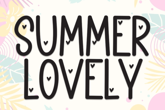 Summer Lovely: A Whimsical Display Font for Creative Makers