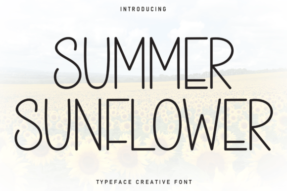 Summer Sunflower: A Handwritten Display Font for Warm Editorial Design