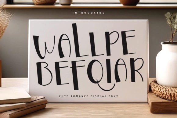Wallpe Befqiar: The Elegant Display Font for Modern Crafters