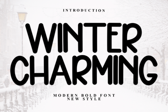 Winter Charming: A Festive Typeface for Holiday Editorial Design